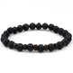 Personality Men's Black Volcanic Stone Bracelet - EX-STOCK CANADA