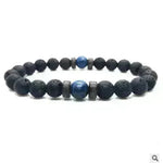 Personality Men's Black Volcanic Stone Bracelet - EX-STOCK CANADA